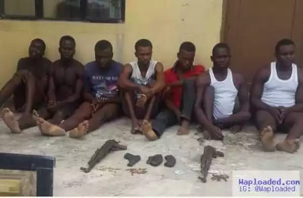 Faces of Kidnappers Arrested by Policemen in Rivers State this Morning (Photo)